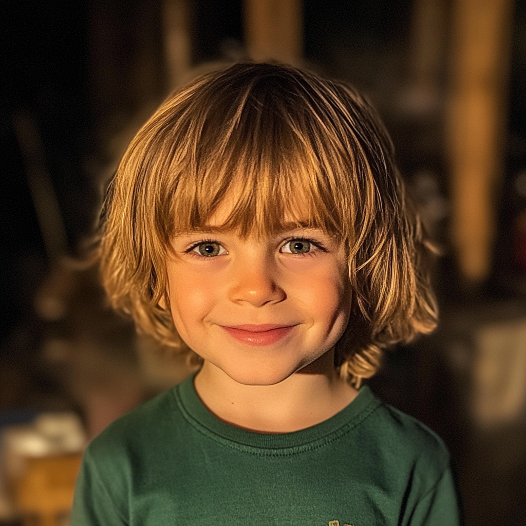 Un petit garçon souriant | Source : Midjourney