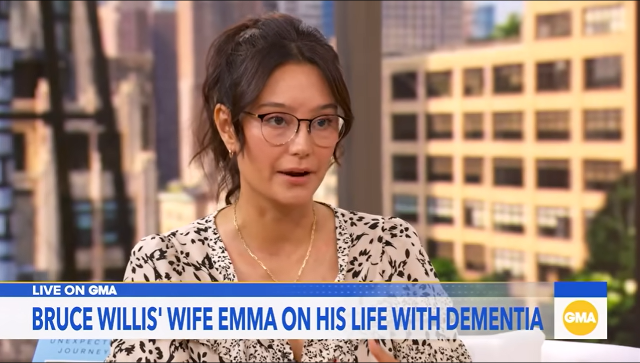 Emma Heming Willis explique pourquoi elle et Bruce Willis vivent séparément, extrait d'une vidéo datée du 9 septembre 2025 | Source : YouTube/@GMA