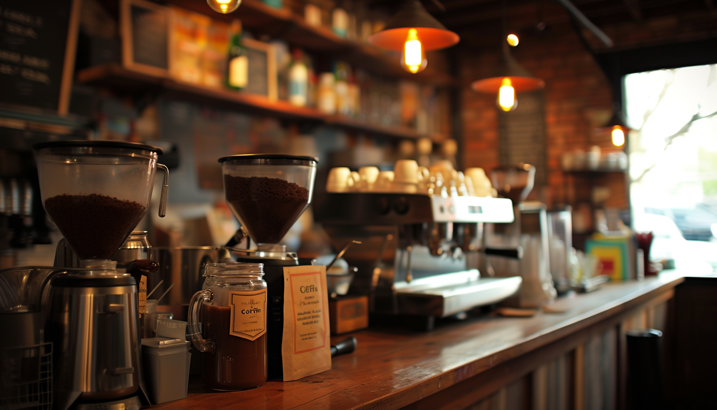 L'intérieur d'un café | Source : Midjourney