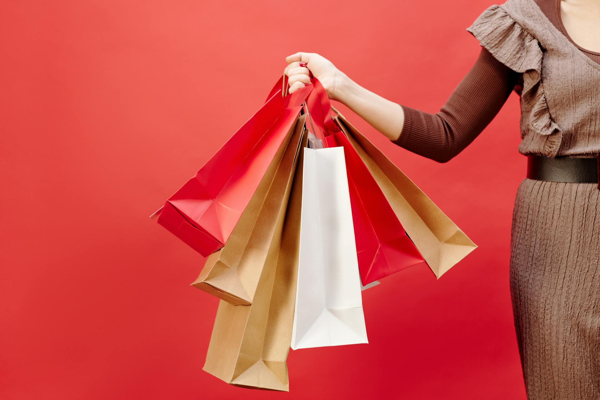 Une femme tenant des sacs de courses | Source : Pexels
