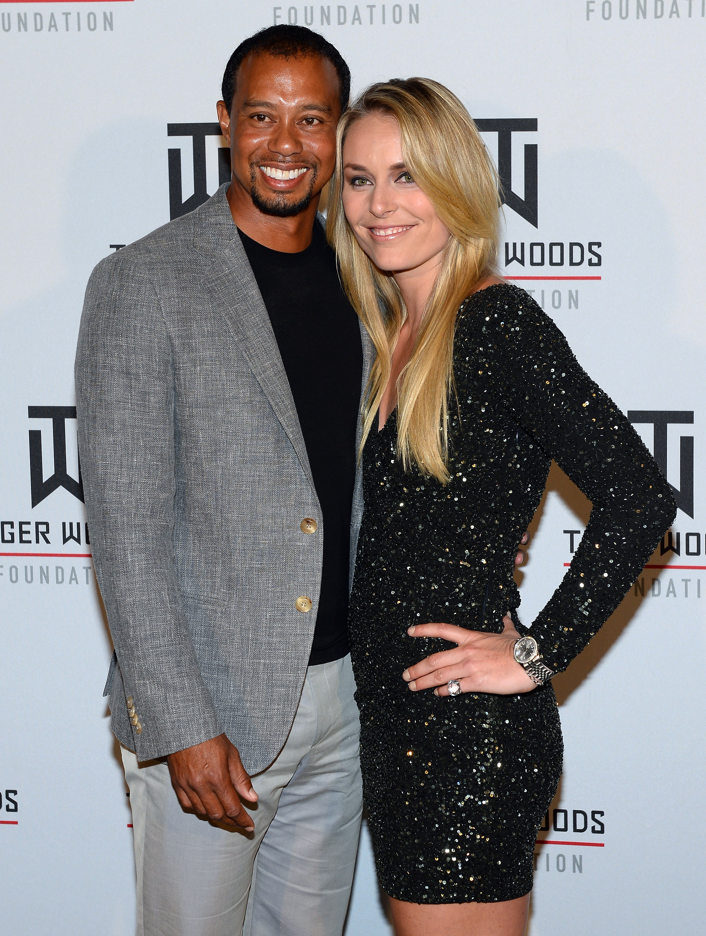 Tiger Woods et Lindsey Vonn au Tiger Jam 2014 le 17 mai 2014, au Mandalay Bay Events Center à Las Vegas, Nevada | Source : Getty Images