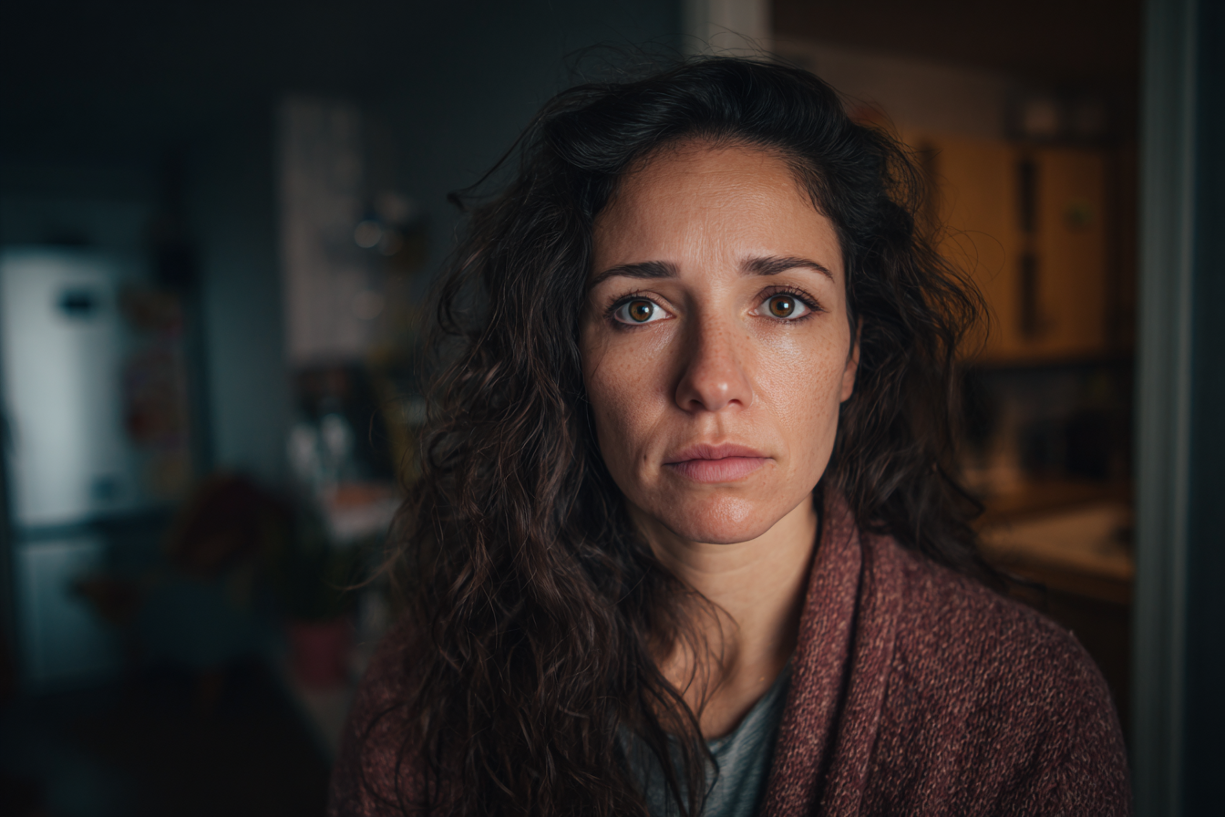 Une femme regardant droit devant elle | Source : Midjourney