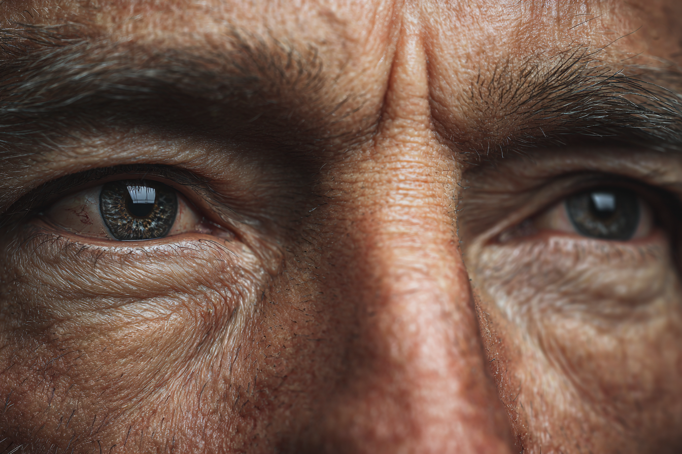 Un gros plan sur les yeux d'un homme | Source : Midjourney