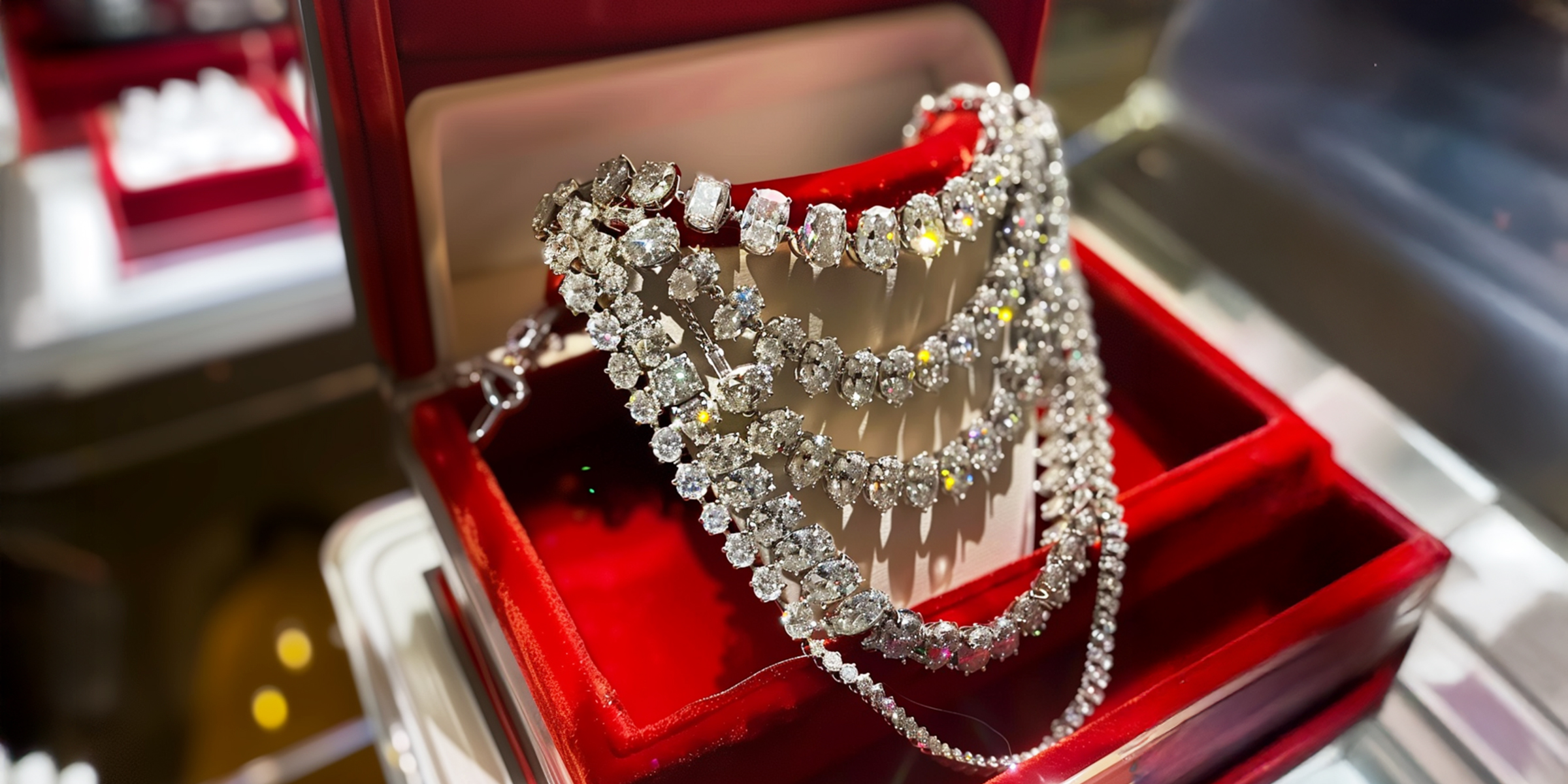 Un collier de diamants tape-à-l'œil | Source : Ozdomedia