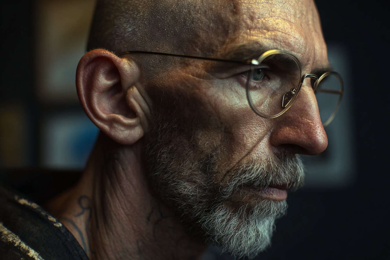 Un homme à lunettes | Source : Midjourney