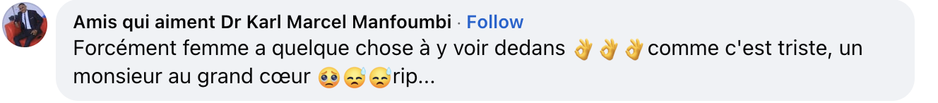 Commentaire d'un internaute | Source : Facebook/BFMTV