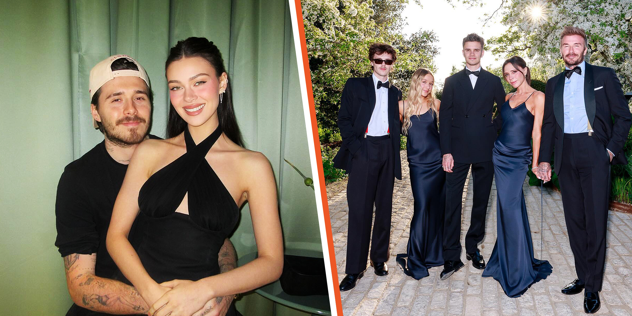 Brooklyn et Nicola Peltz Beckham | La famille Beckham | Source : Instagram/nicolaannepeltzbeckham/davidbeckham.