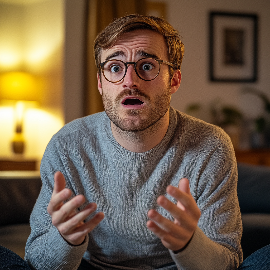 Un homme confus et indigné | Source : Midjourney
