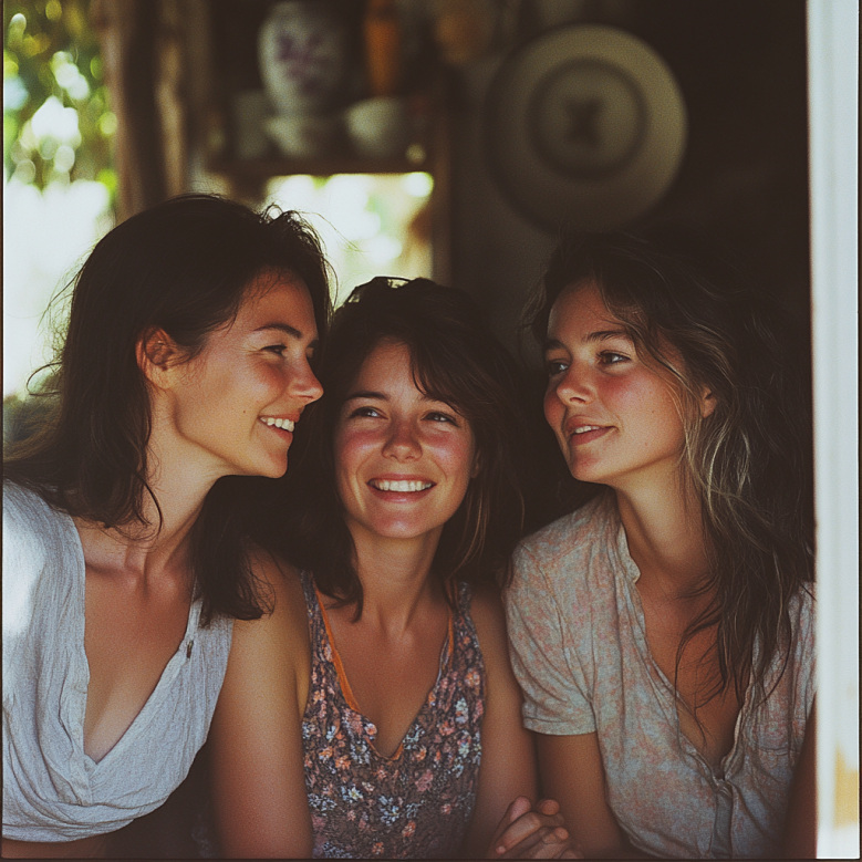 Une mère et ses filles adultes | Source : Midjourney