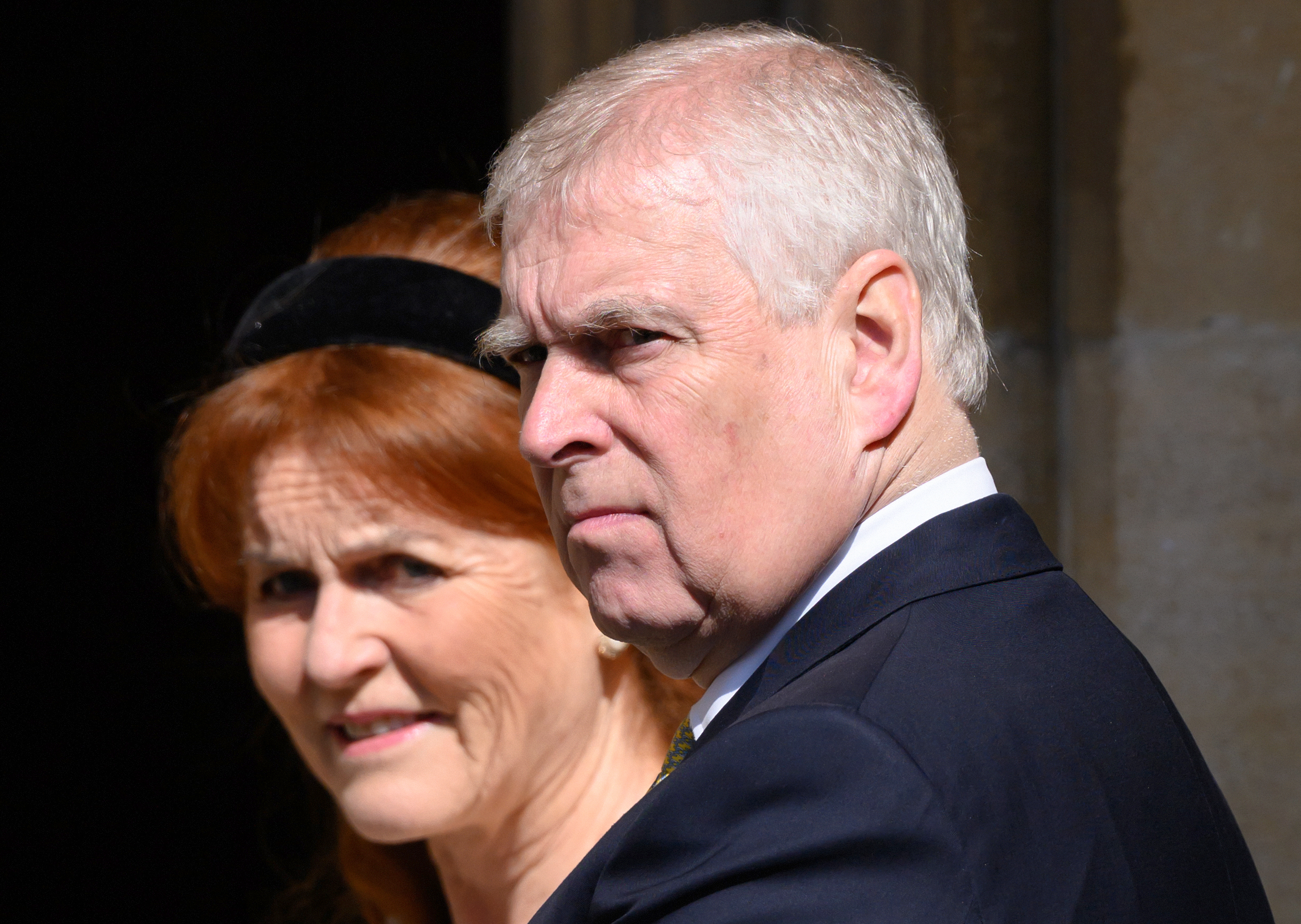 Sarah Ferguson et Andrew Mountbatten-Windsor lors de la messe du dimanche de Pâques à la chapelle Saint-Georges, le 20 avril 2025, à Windsor, en Angleterre. | Source : Getty Images