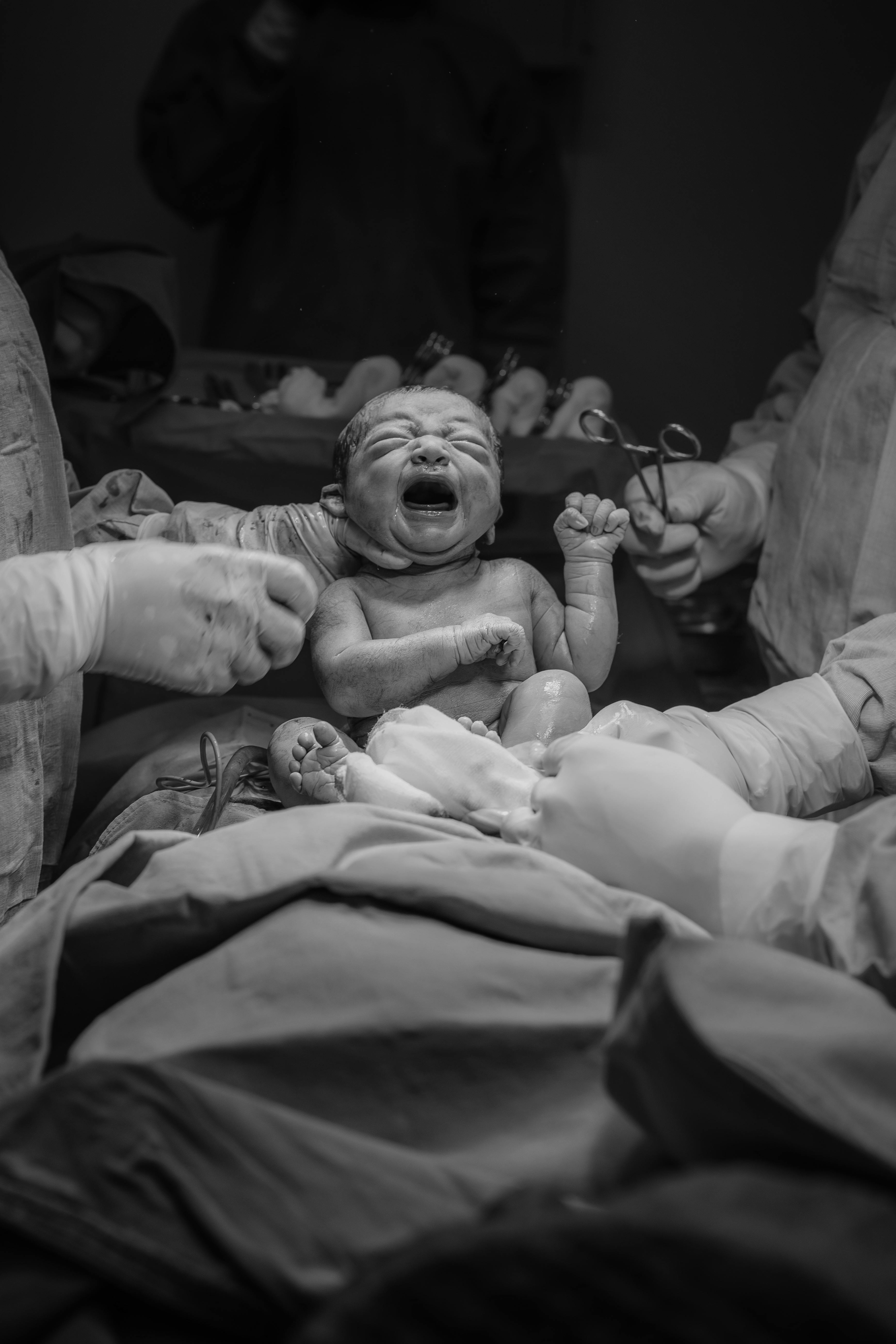 Un nouveau-né qui pleure | Source : Pexels