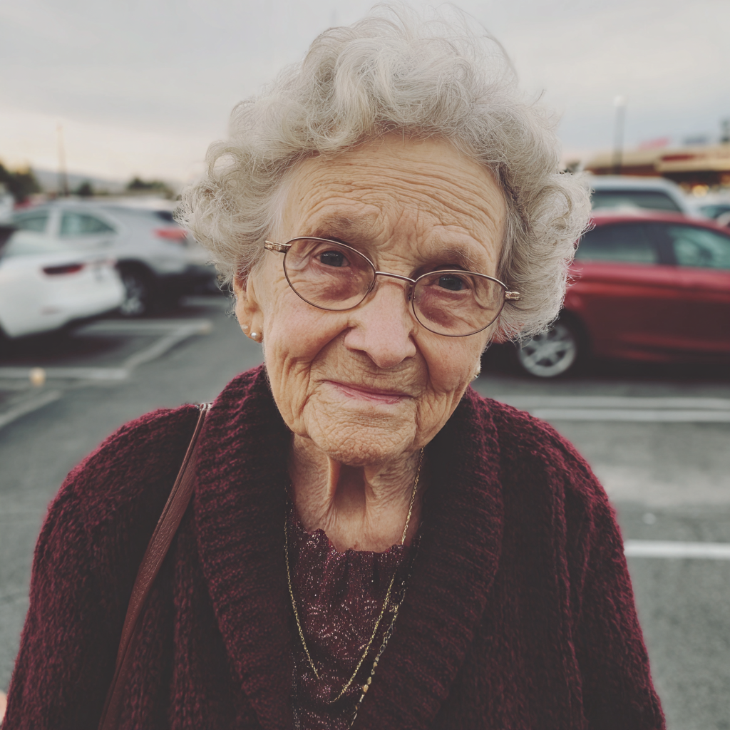 Une vieille femme portant un gilet marron | Source : Midjourney