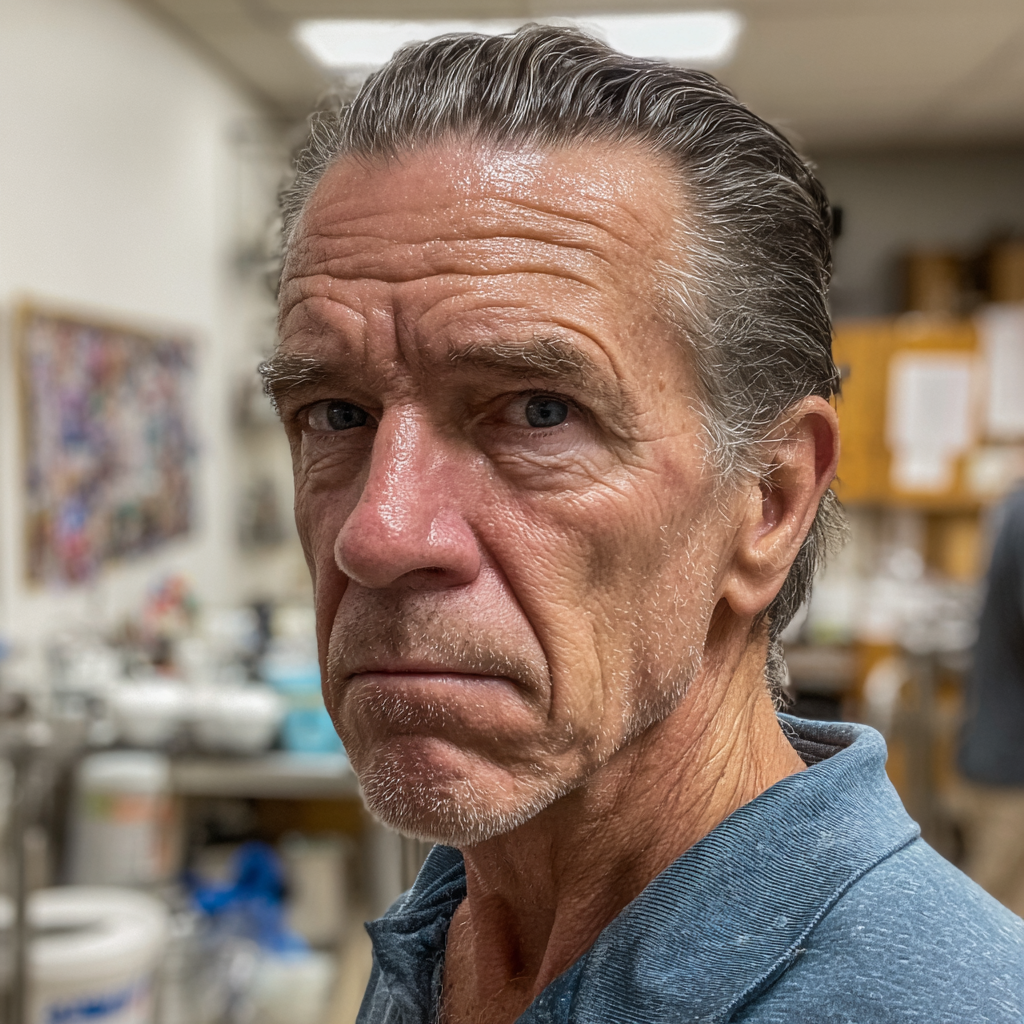 Gros plan sur un homme âgé en colère | Source : Midjourney