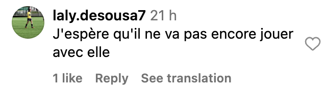 Commentaire d'un internaute | Source : Instagram/secretstory_tf1