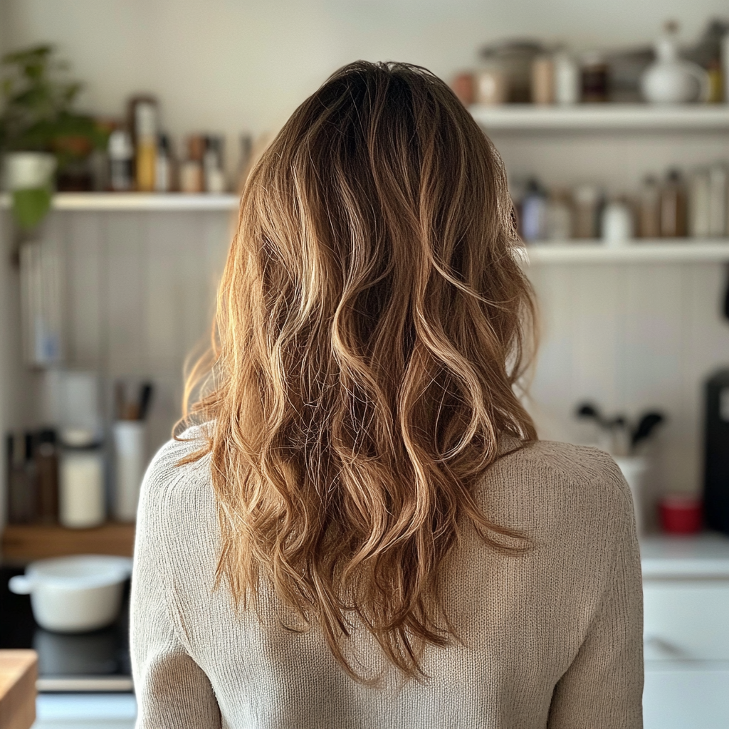 Une femme debout dans une cuisine | Source : Midjourney
