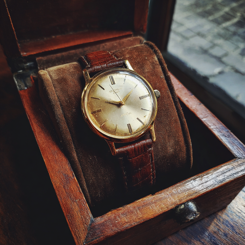 Une montre-bracelet dans une boîte en bois | Source : Midjourney