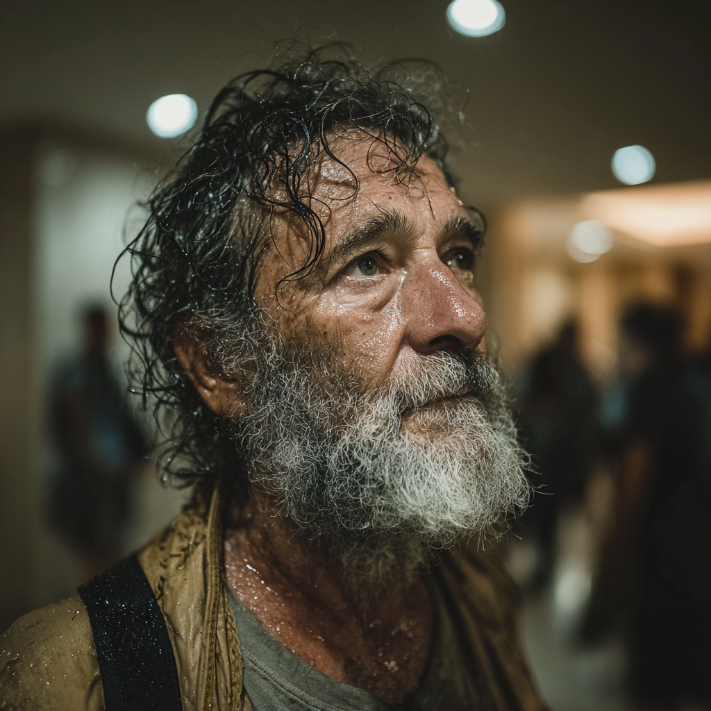 Un homme trempé | Source : Midjourney