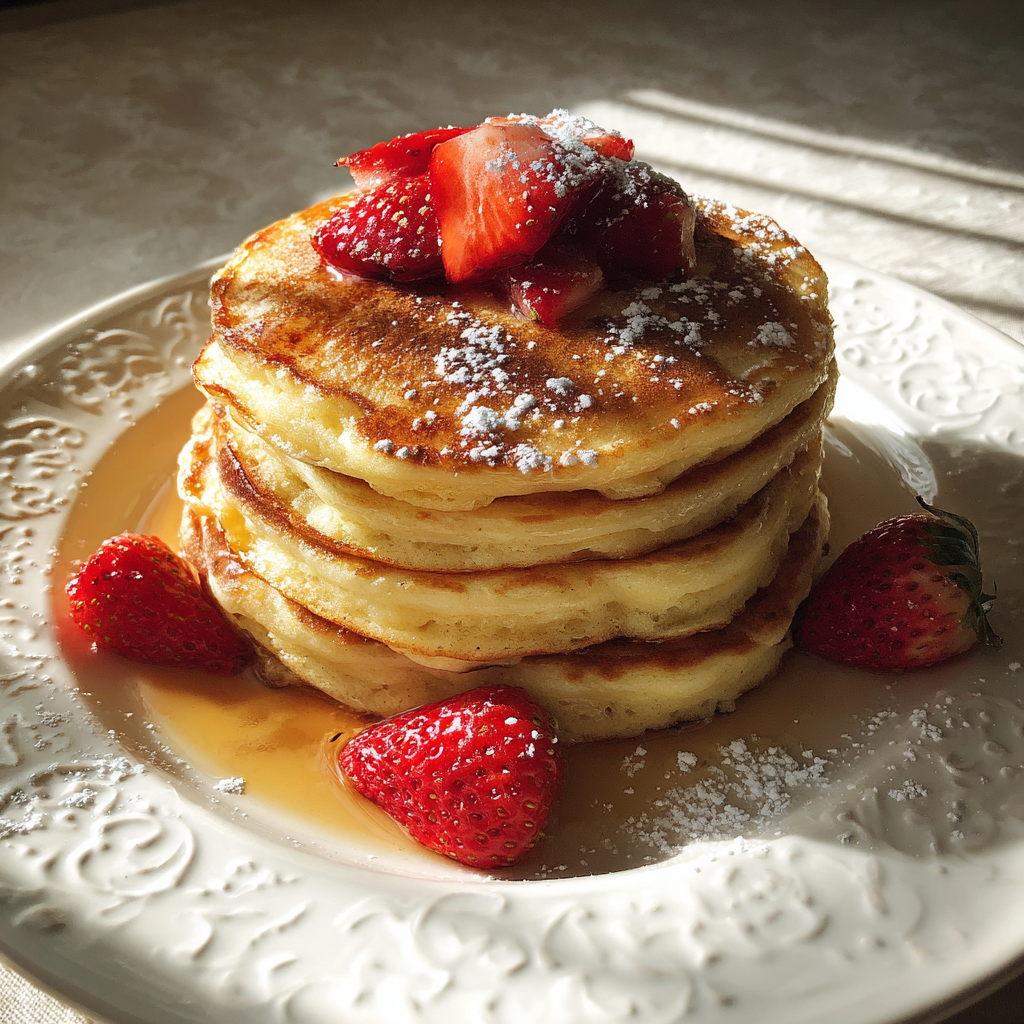 Une pile de crêpes | Source : Midjourney