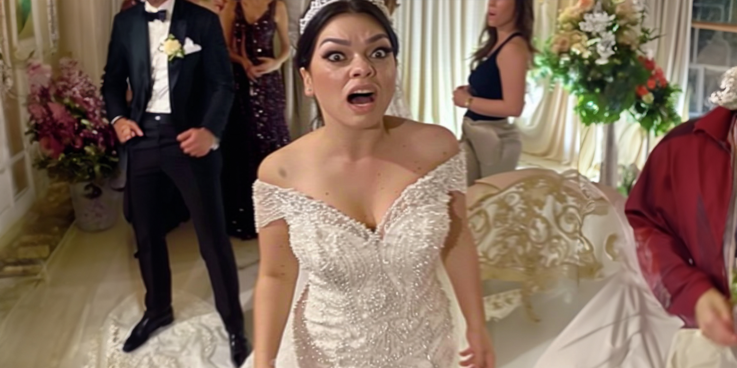 Une mariée choquée lors de son mariage | Source : Ozdomedia
