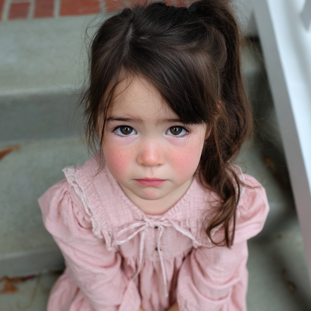 Une petite fille émotive | Source : Midjourney