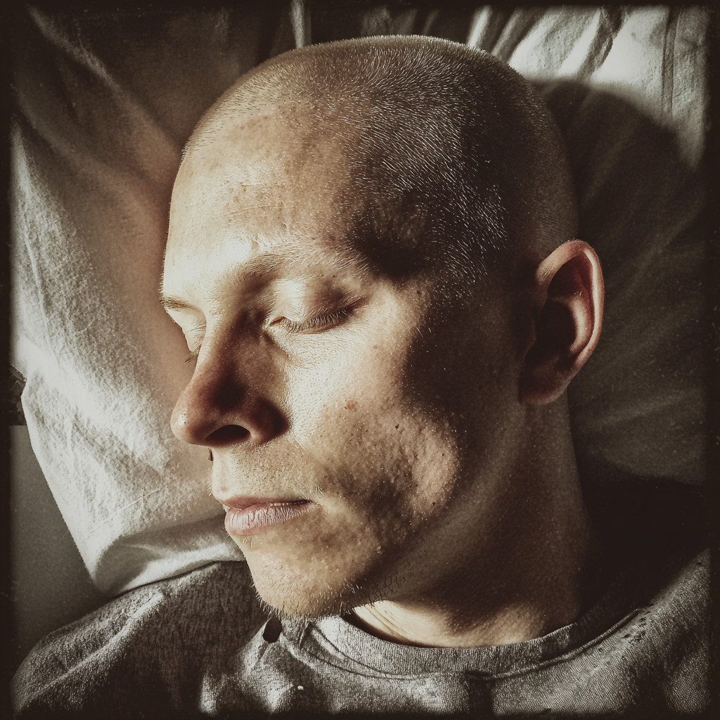 Un homme allongé dans un lit d'hôpital | Source : Midjourney