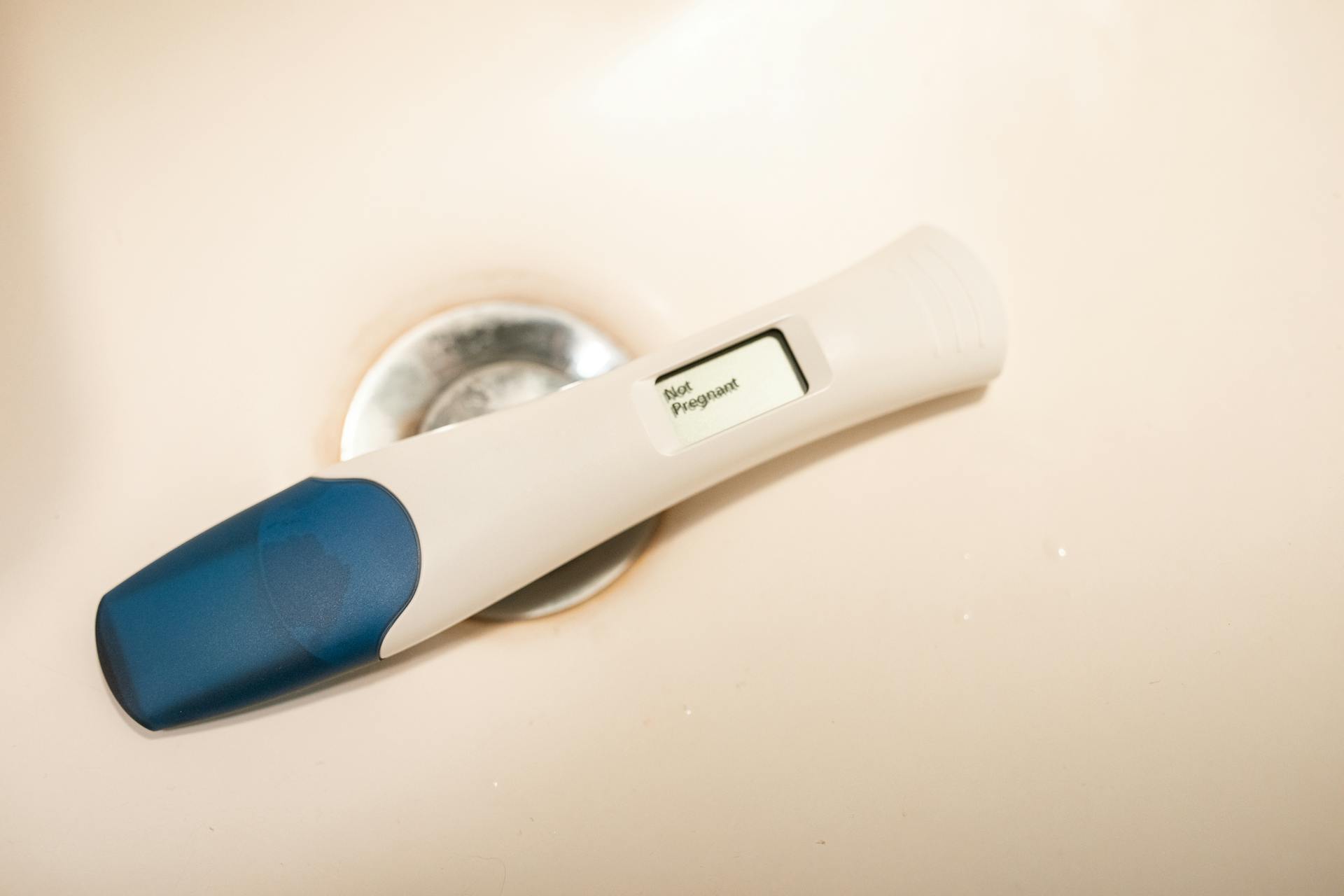 Un test de grossesse négatif | Source : Pexels