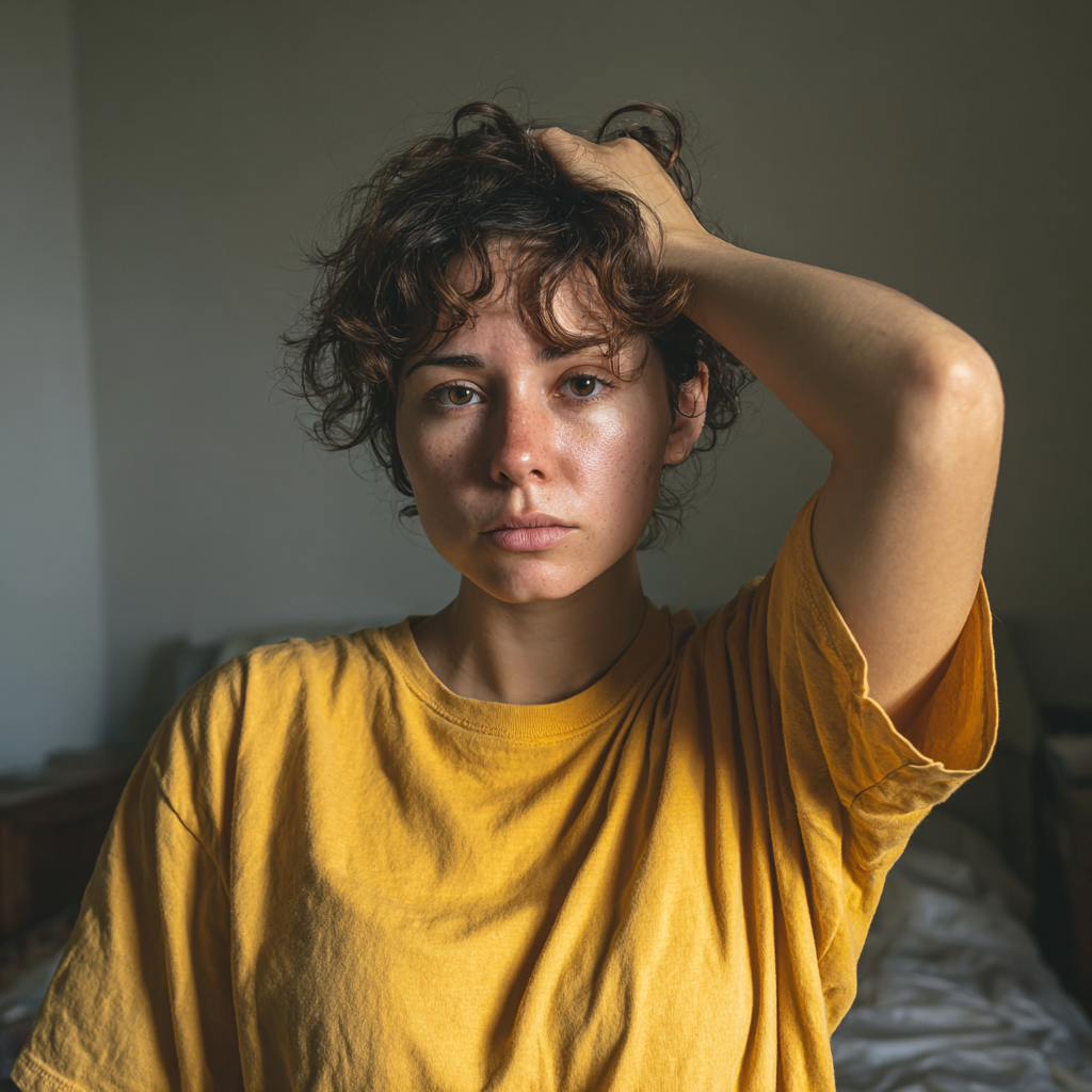 Une jeune femme bouleversée | Source : Midjourney