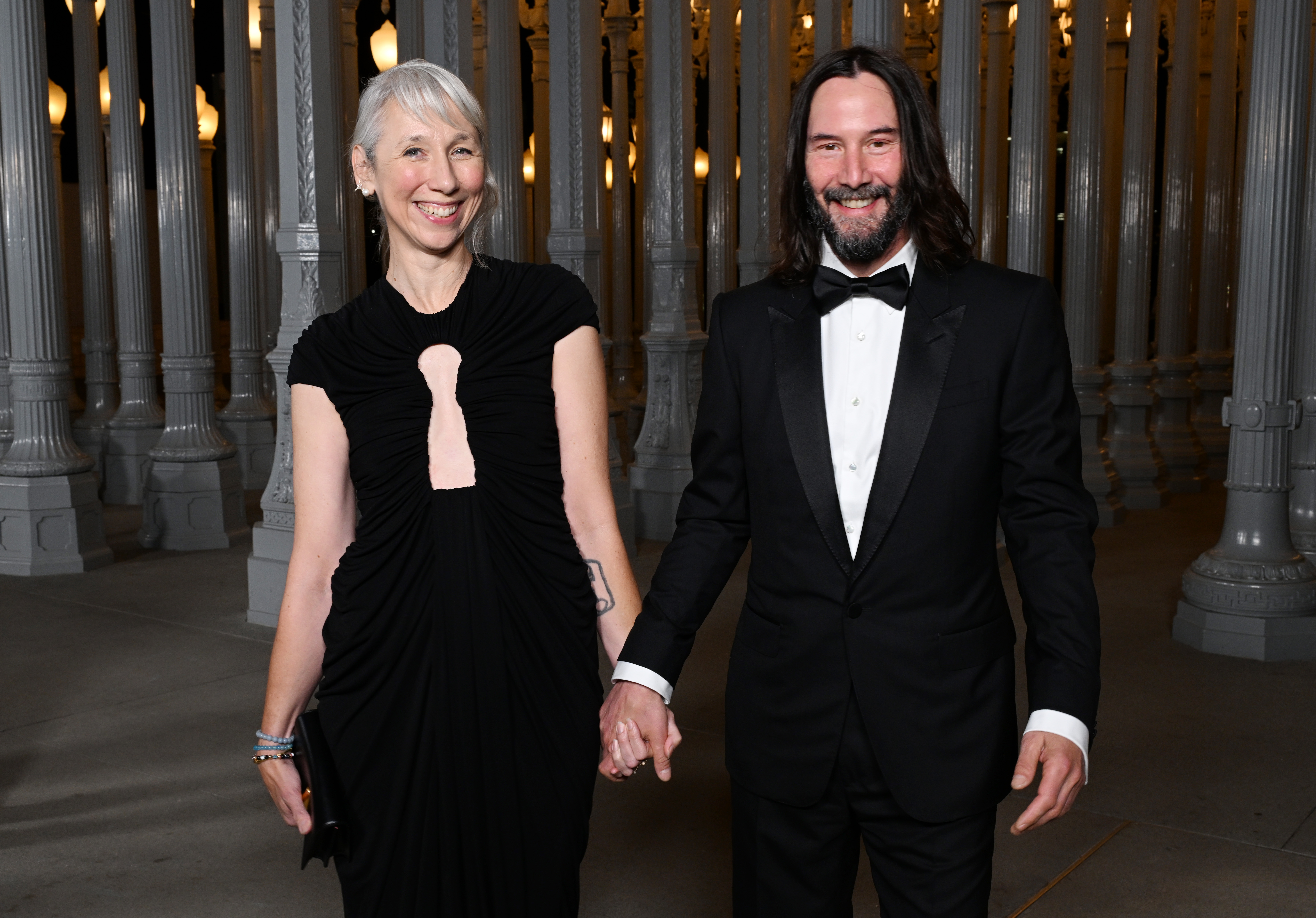 Alexandra Grant et Keanu Reeves au gala LACMA Art+Film à Los Angeles, Californie, le 4 novembre 2023. | Source : Getty Images