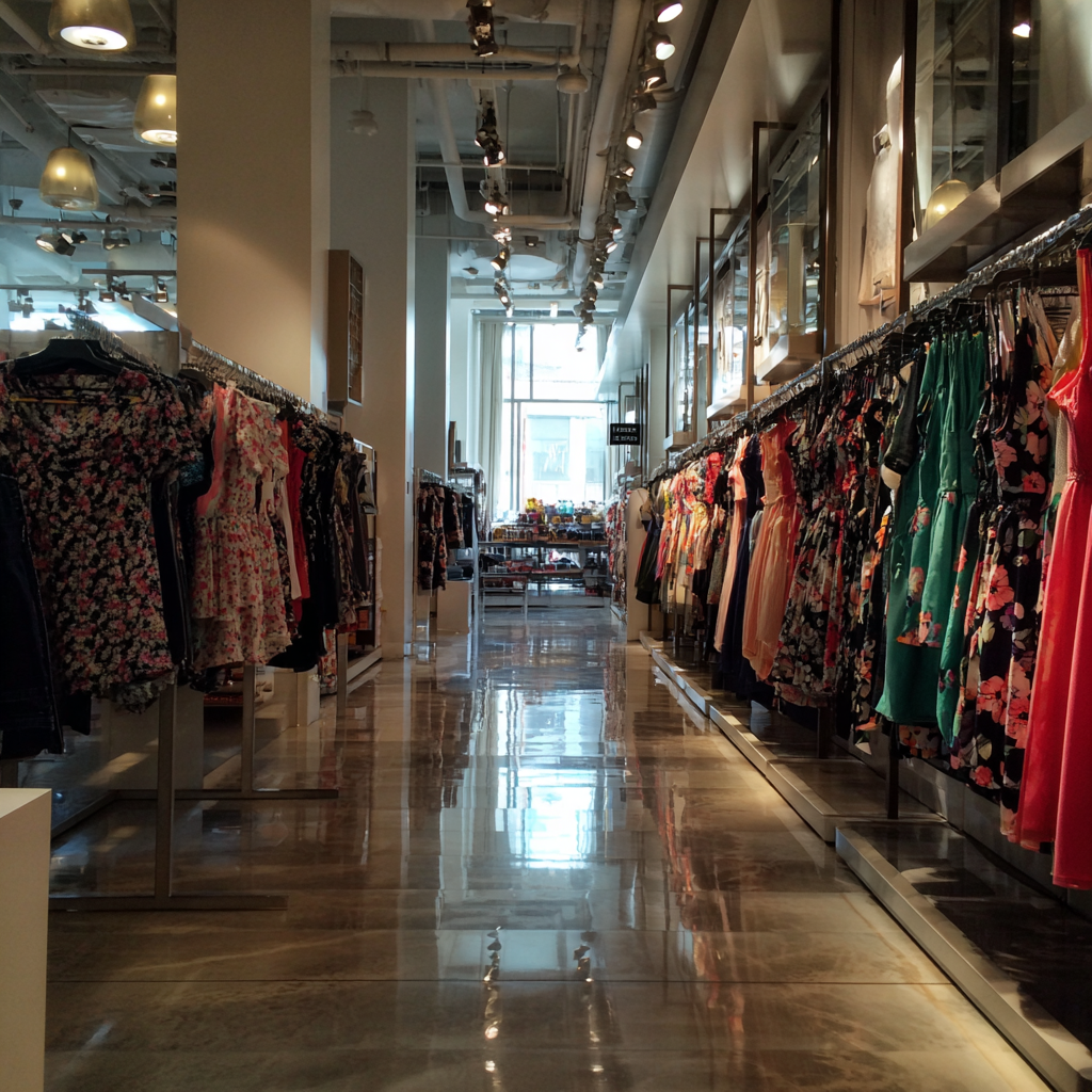 L'intérieur d'un grand magasin | Source : Midjourney