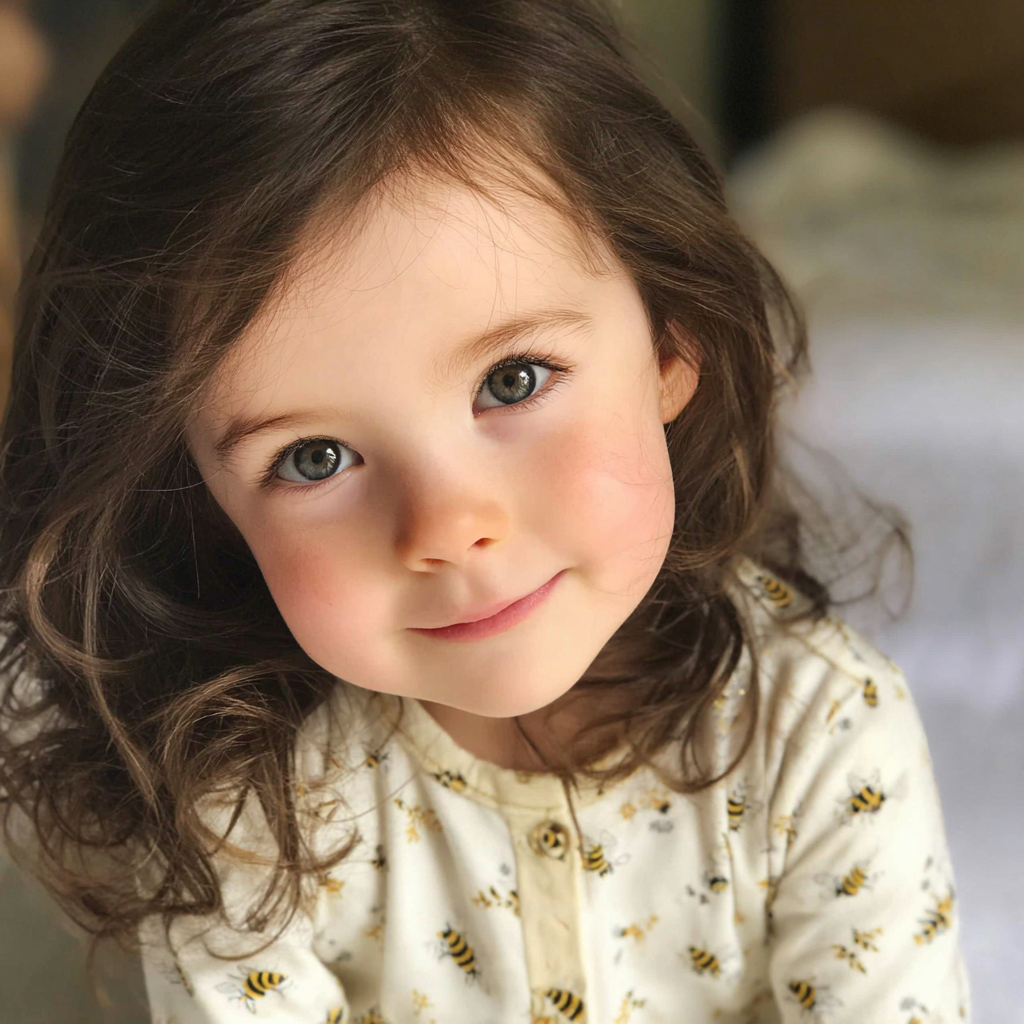 Gros plan sur une petite fille | Source : Midjourney