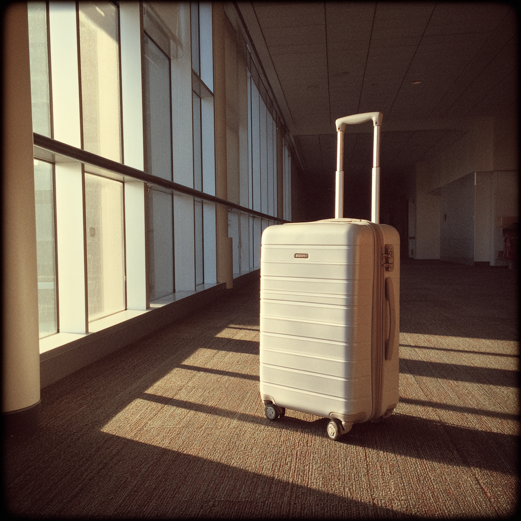 Une valise dans un aéroport | Source : Midjourney