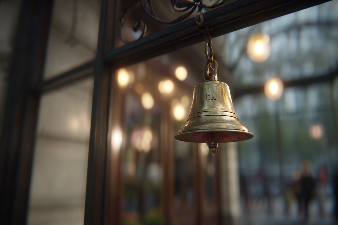 Une cloche au-dessus d'une entrée | Source : Midjourney
