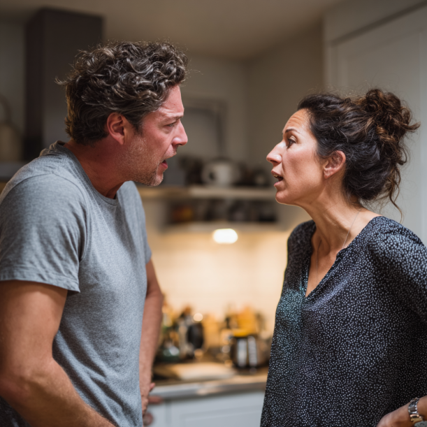 Un homme et une femme qui se disputent | Source : Midjourney