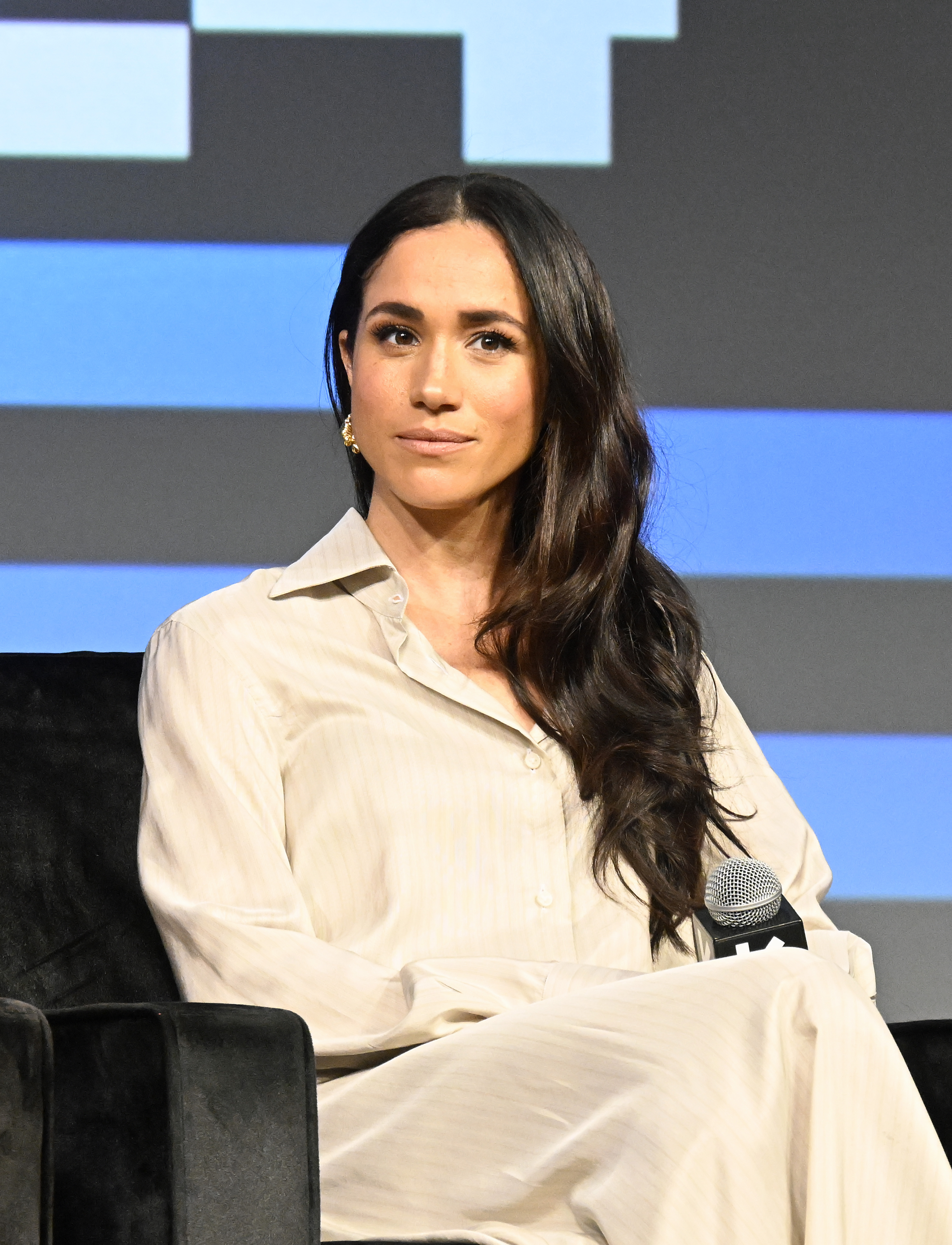 Meghan Markle lors de la table ronde Breaking Barriers, Shaping Narratives : How Women Lead On and Off the Screen panel lors de la conférence et du festival 2024 SXSW au Austin Convention Center le 8 mars à Austin, au Texas. | Source : Getty Images
