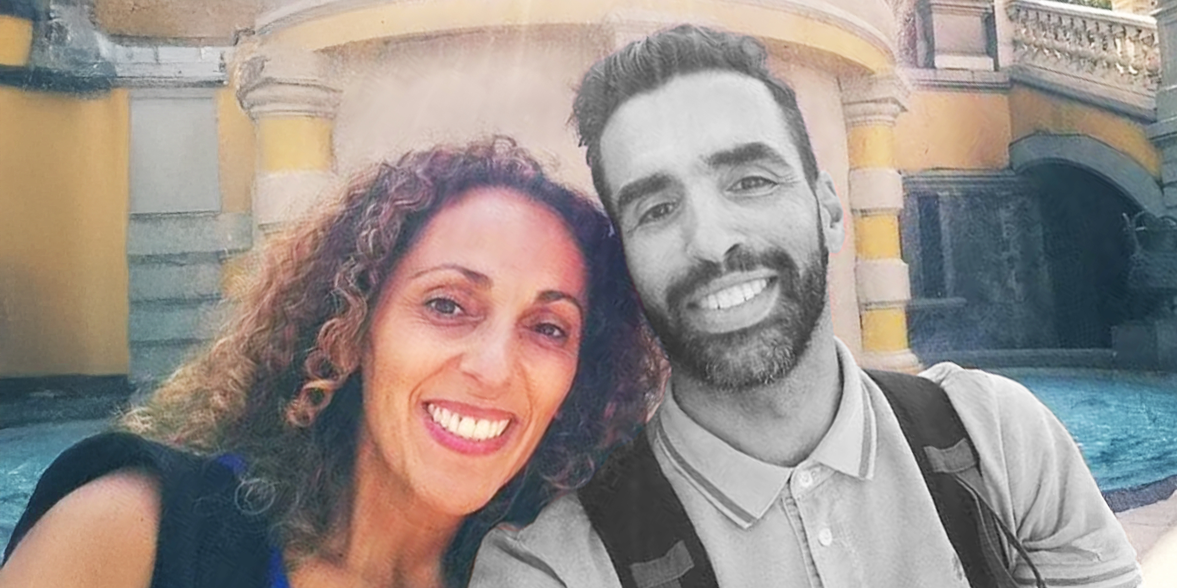 Stéphane Bertheau et Amel Fatnassi | Source : Instagram/amelkohlanta