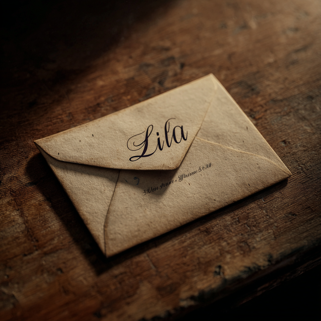 Une enveloppe sur une table | Source : Midjourney