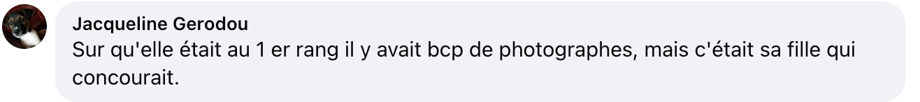 Commentaire d'un internaute | Source : Facebook/Paris Match