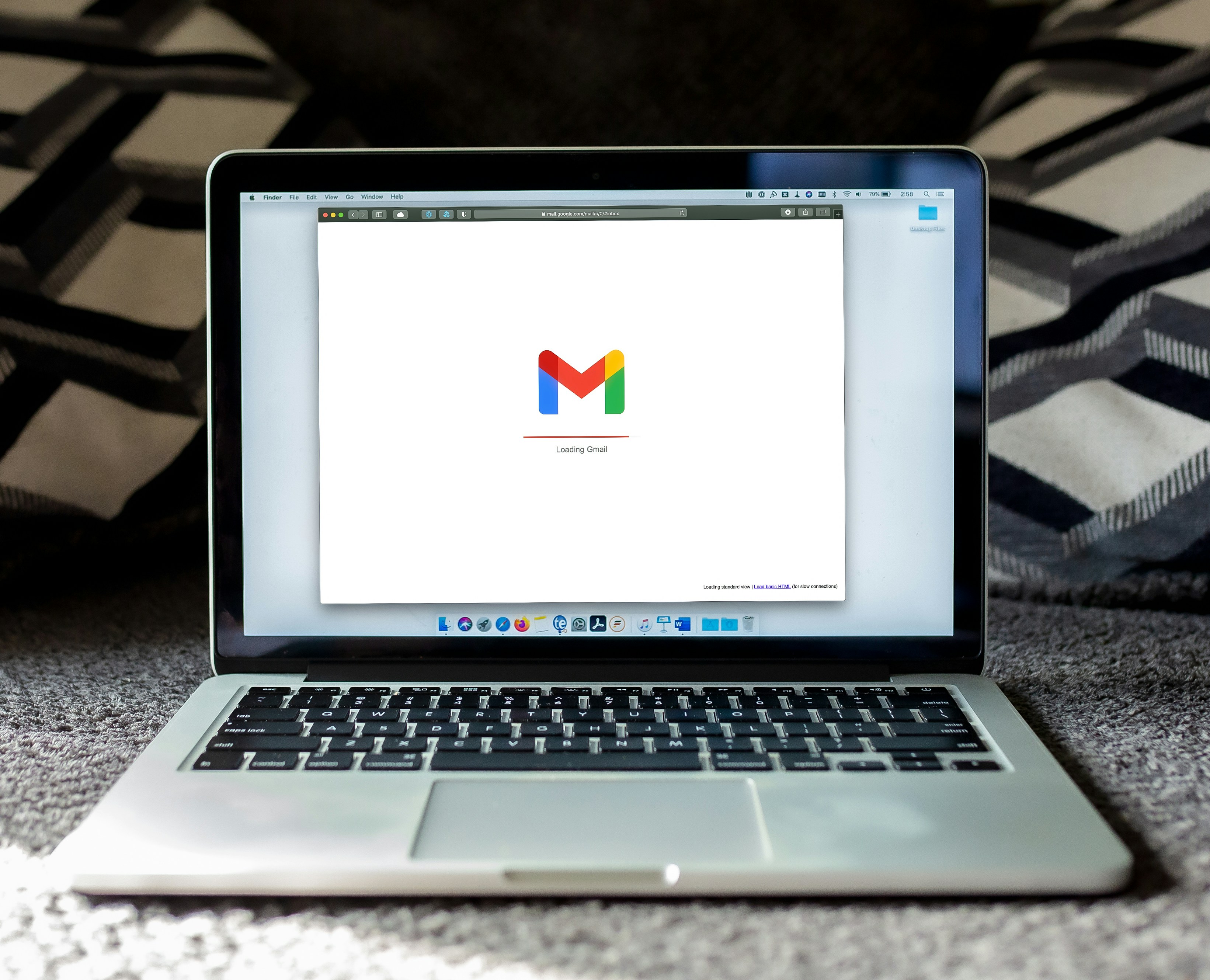 Un écran affichant Gmail | Source : Unsplash