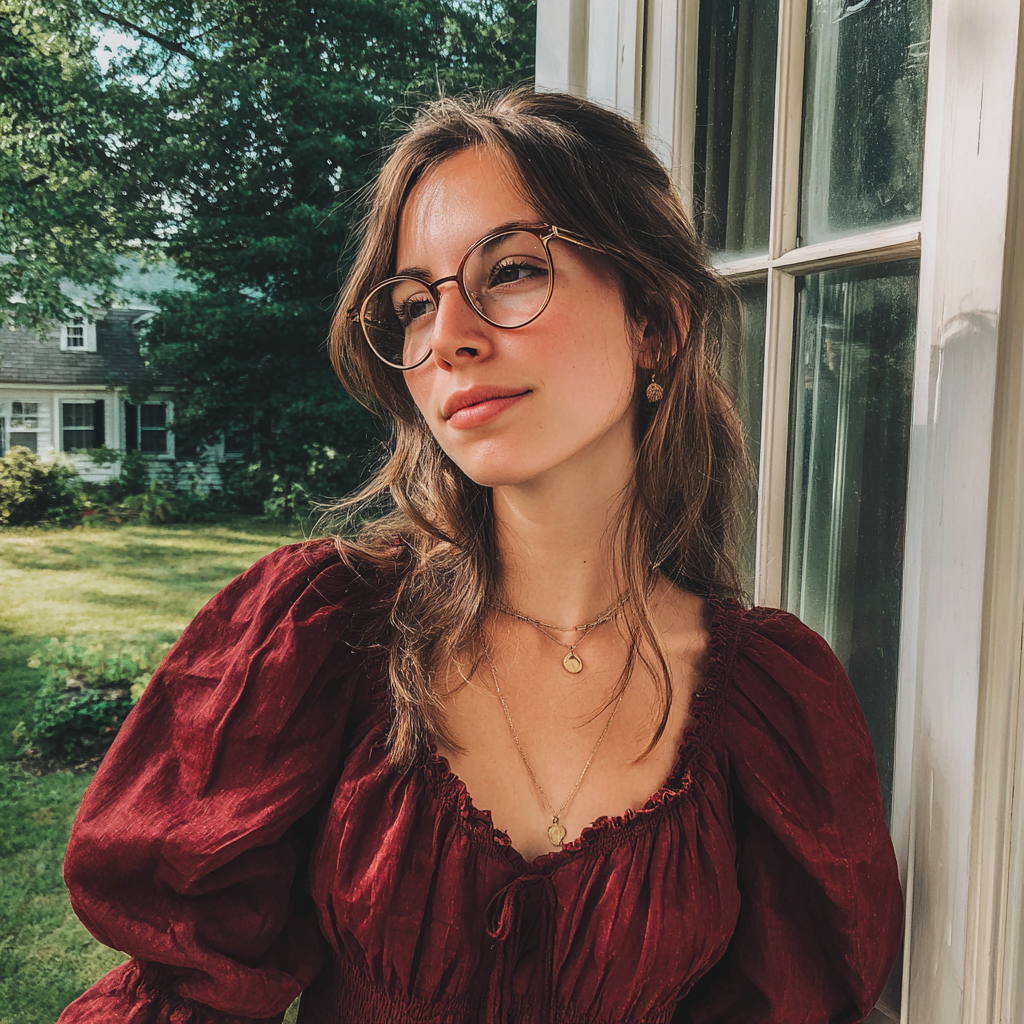 Une femme portant une robe marron | Source : Midjourney