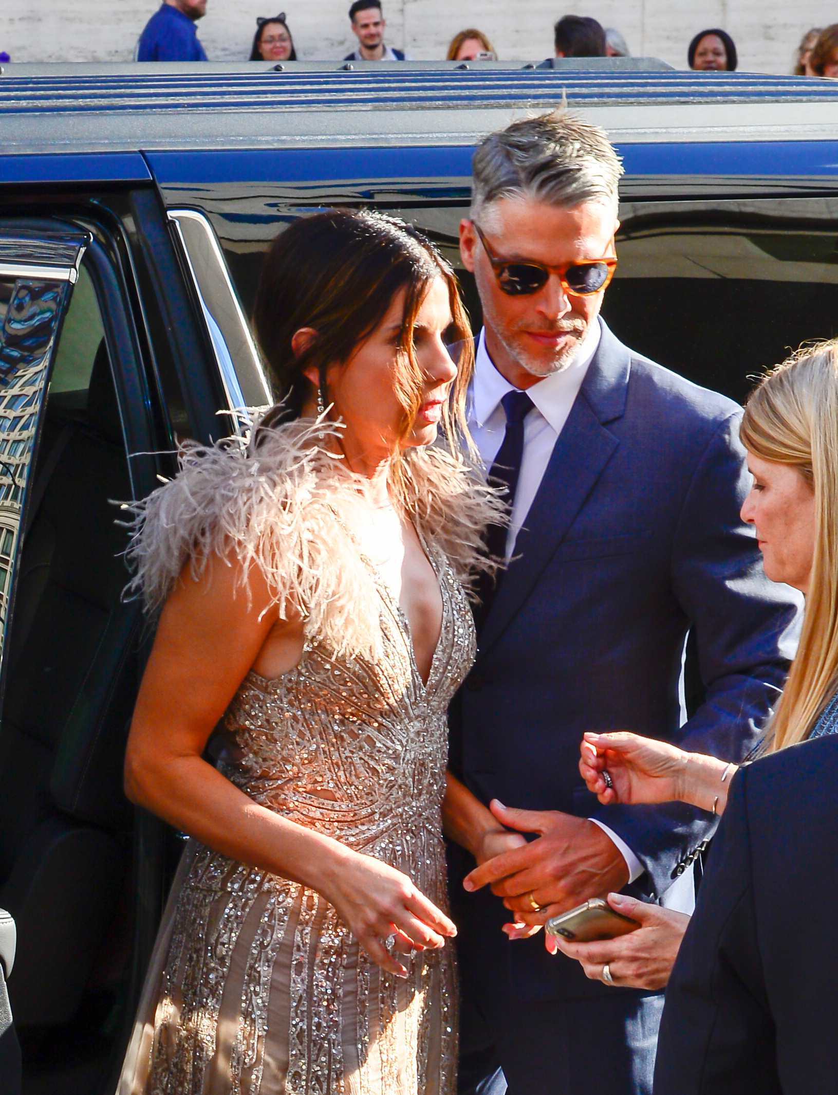 Sandra Bullock et Bryan Randall à Midtown, le 5 juin 2018, à New York. | Source : Getty Images