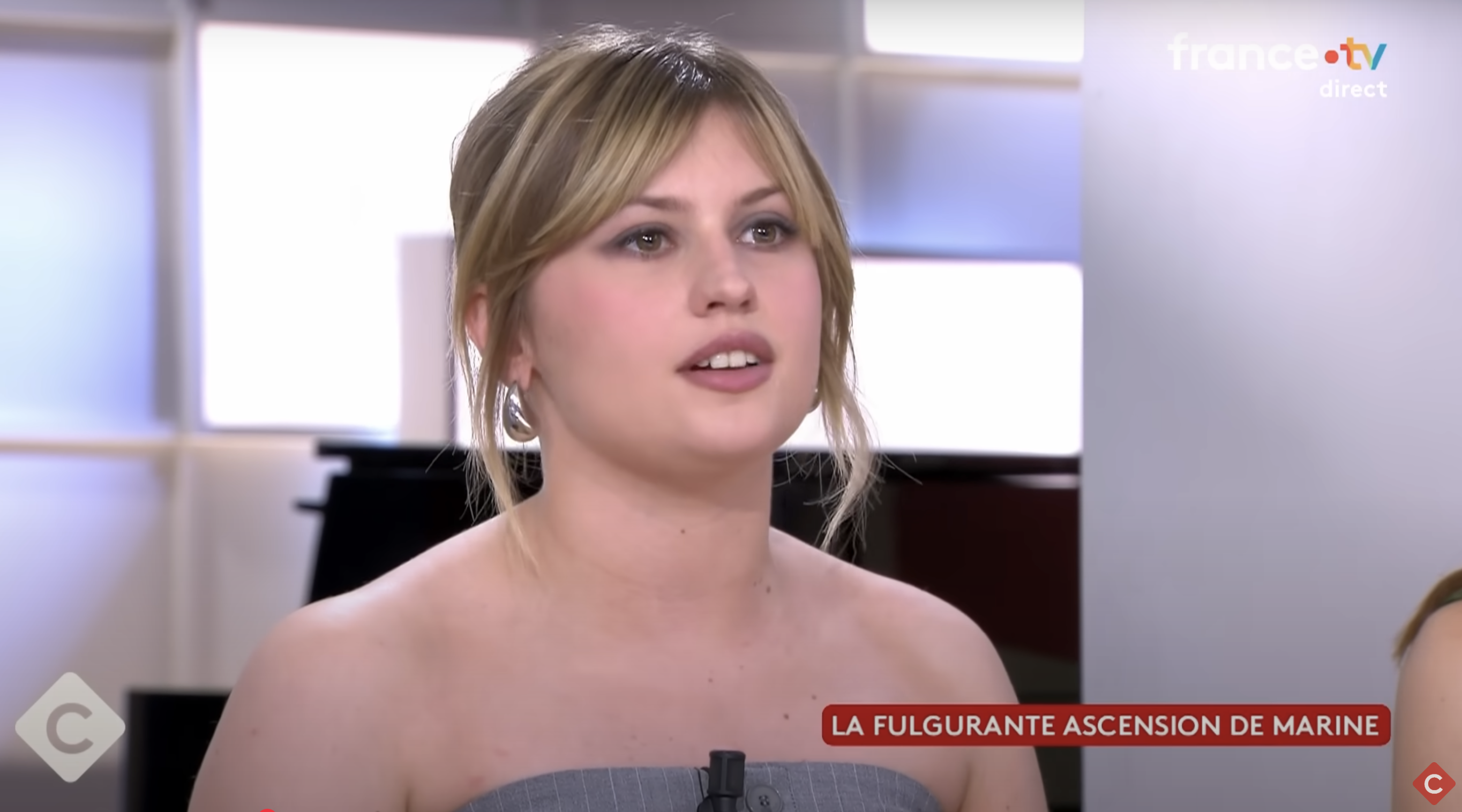 Capture d'écran du passage de Marine Delplace dans C à vous le 30 juin 2025 I Source : youtube.com/cavousofficiel