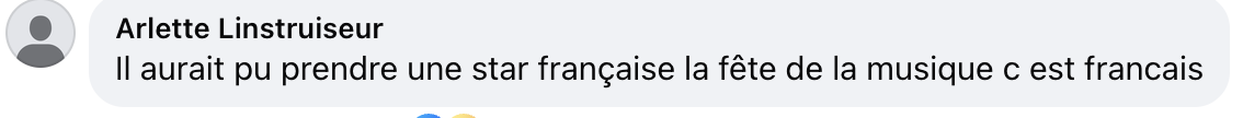 Commentaire d'internaute | Source : facebook.com/parismatchmag