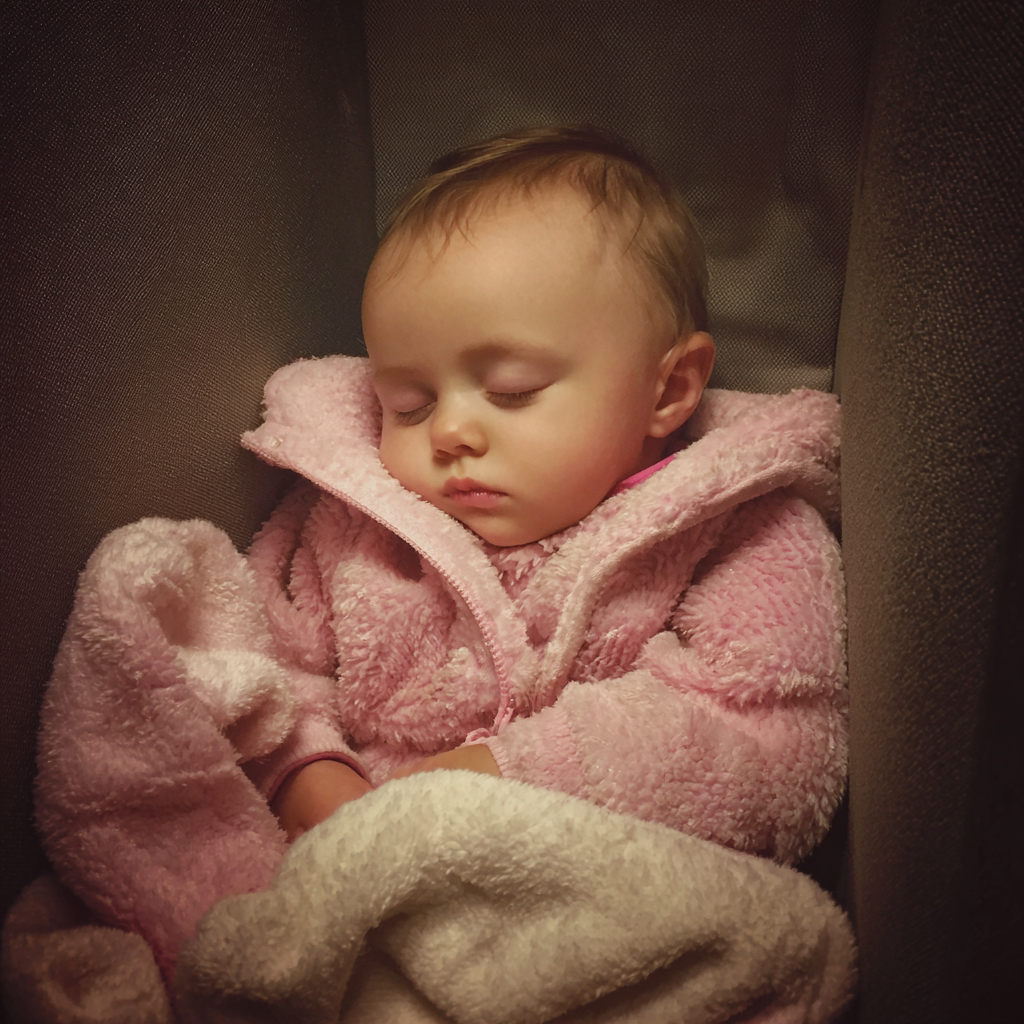 Une petite fille endormie | Source : Midjourney