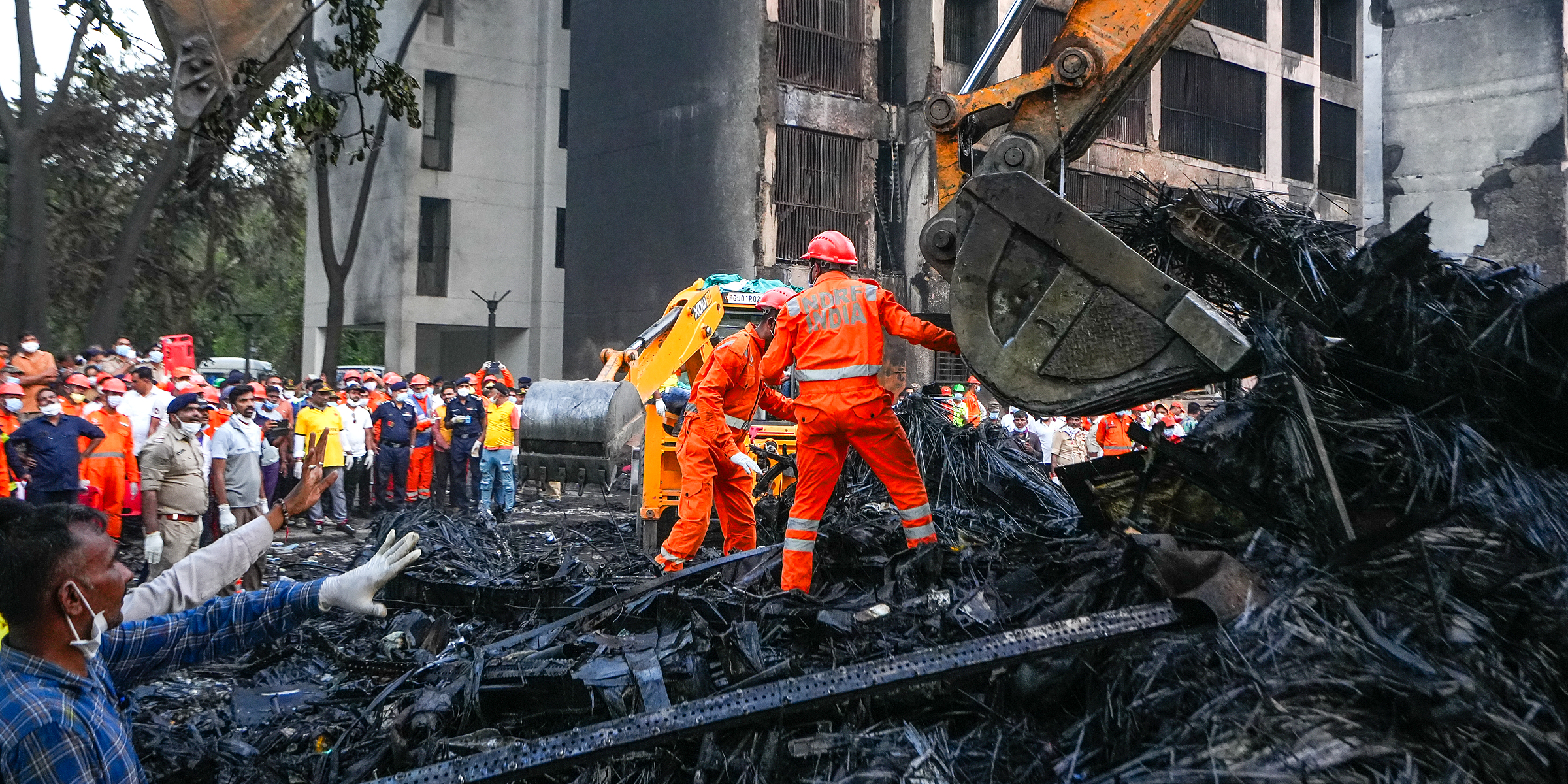Dégâts causés par le crash de l'avion d'Air India | Source : Getty Images