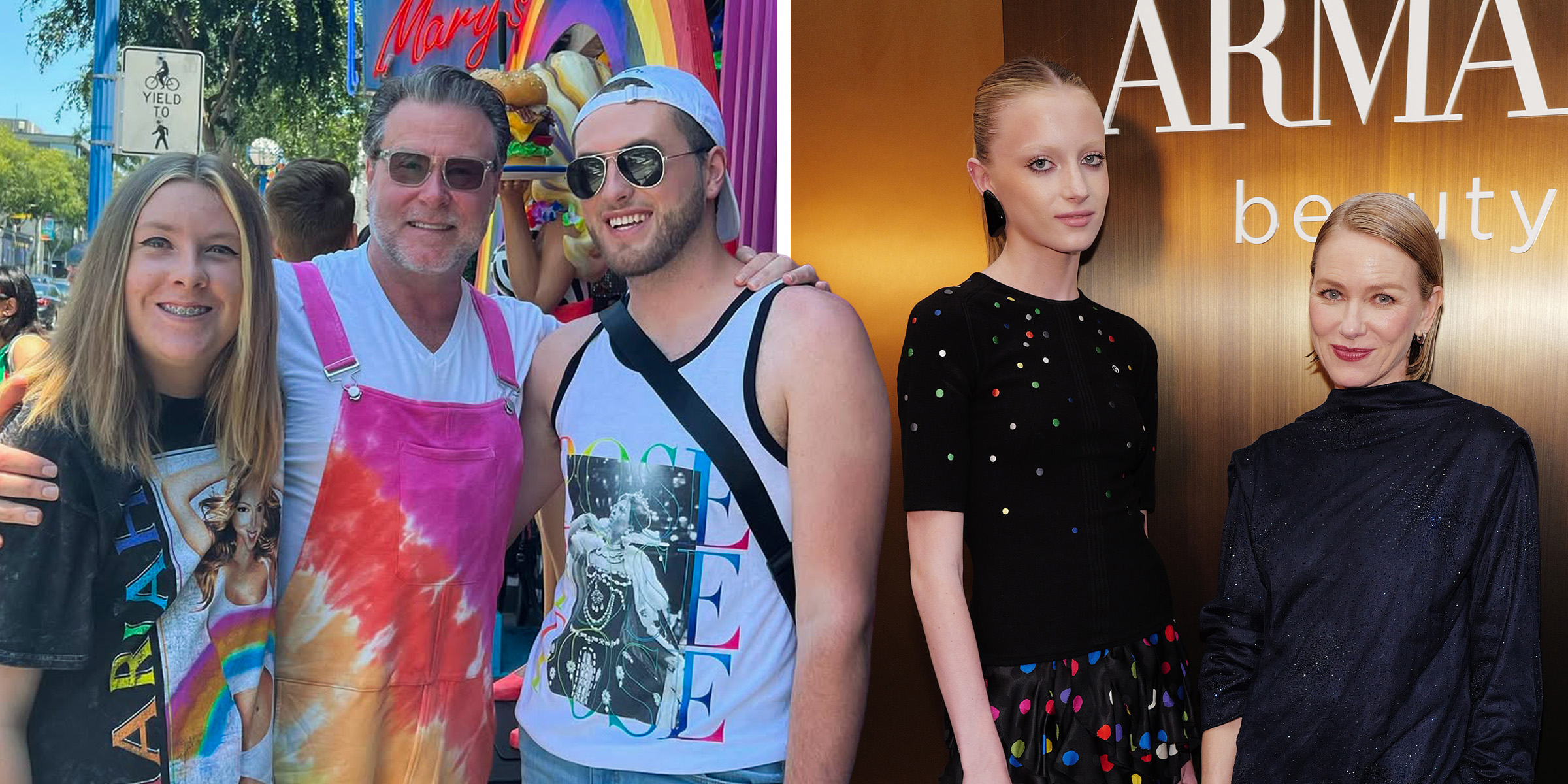 Liam, Dean et Jack McDermott | Kai Schreiber et Naomi Watts | Source : Instagram/imdeanmcdermott | Getty Images