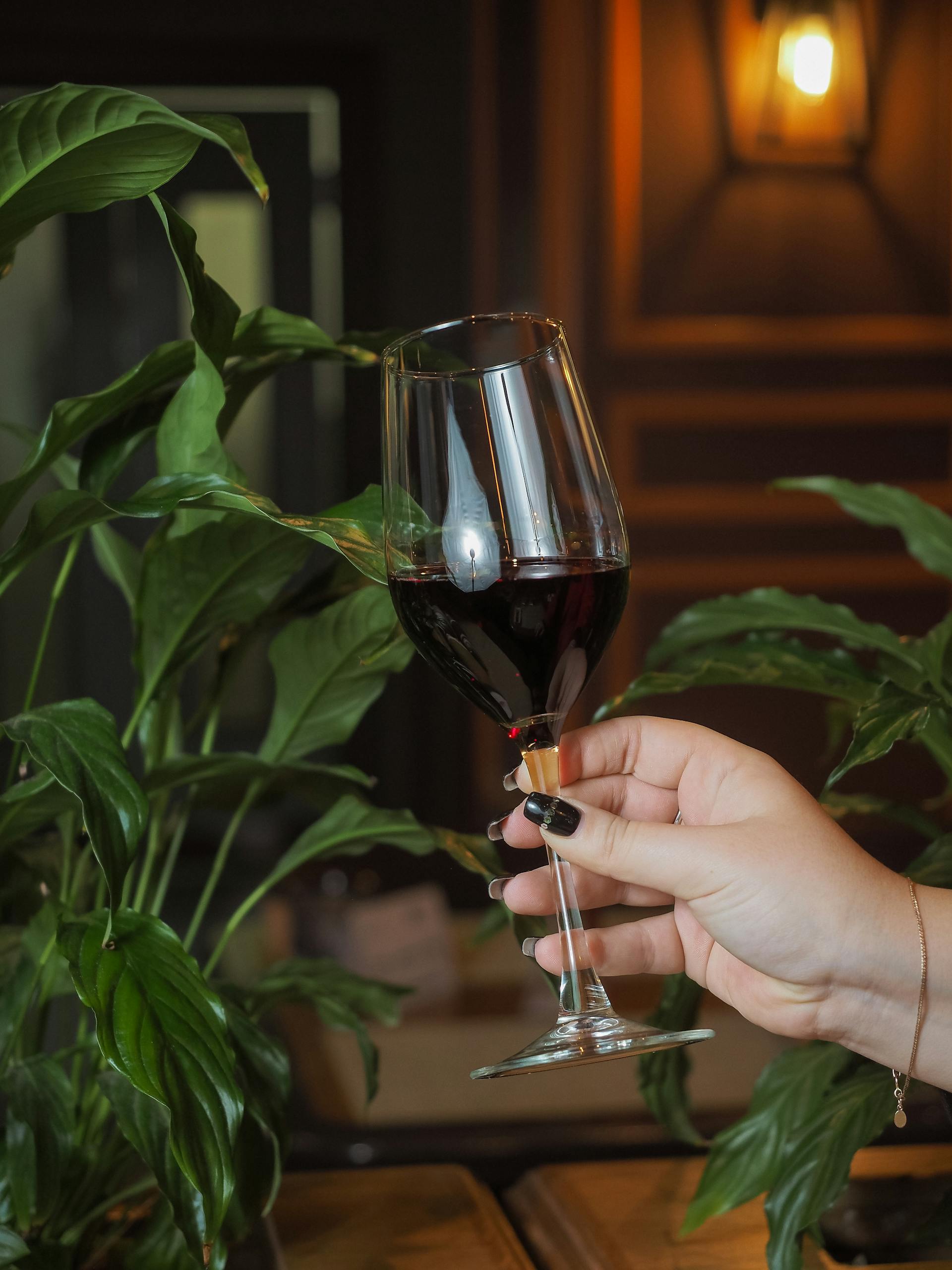 Une femme tenant un verre de vin | Source : Pexels