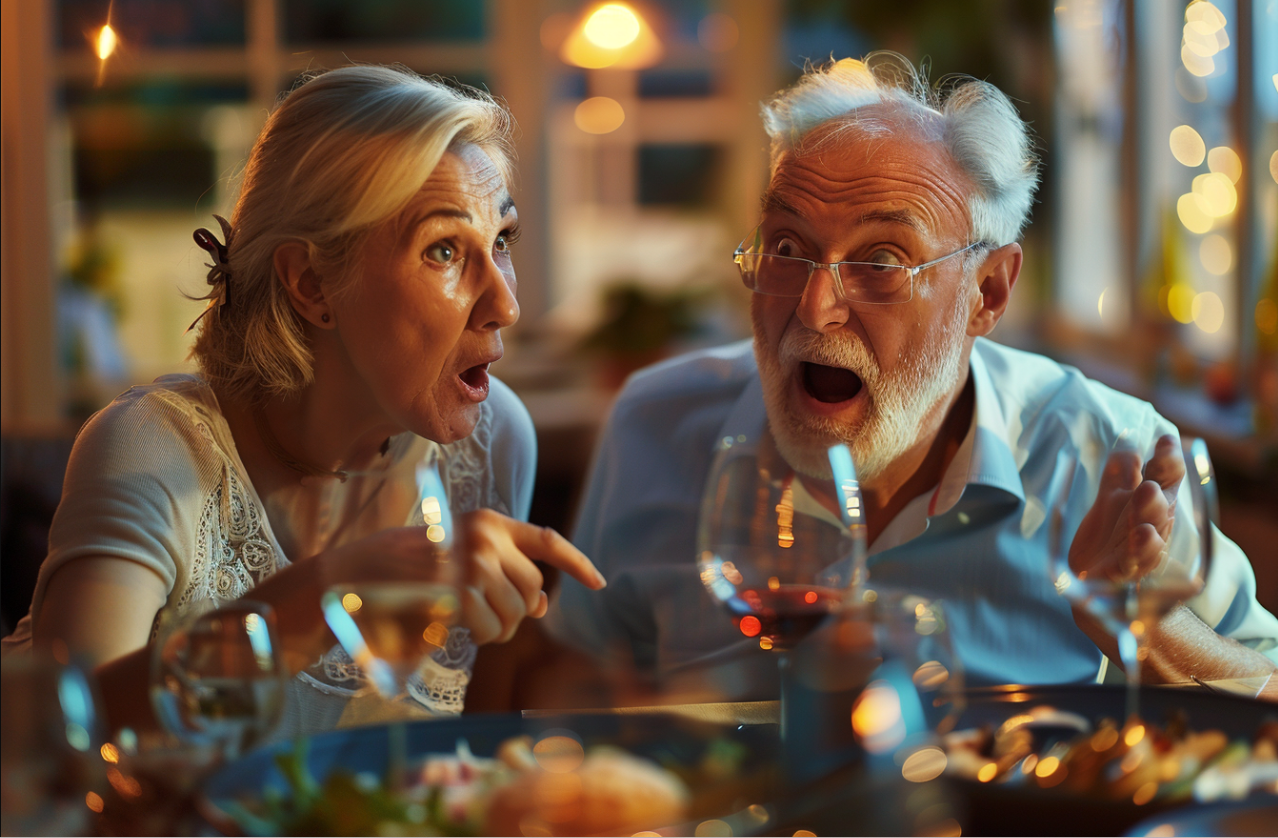 Un couple d'adultes choqué | Source : Midjourney
