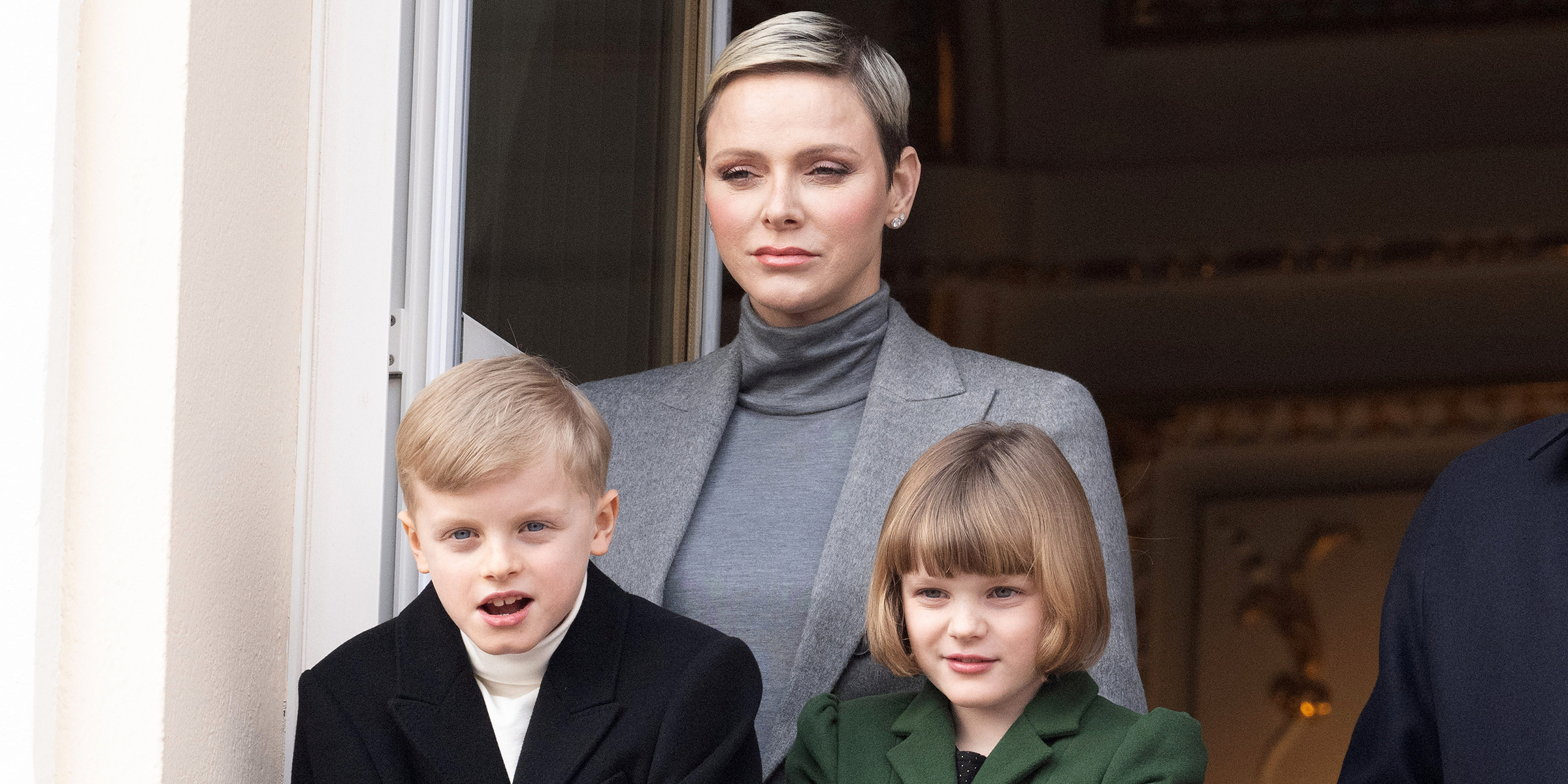 Charlène de Monaco et ses deux enfants, Jacques et Gabriella | Source : Getty Images