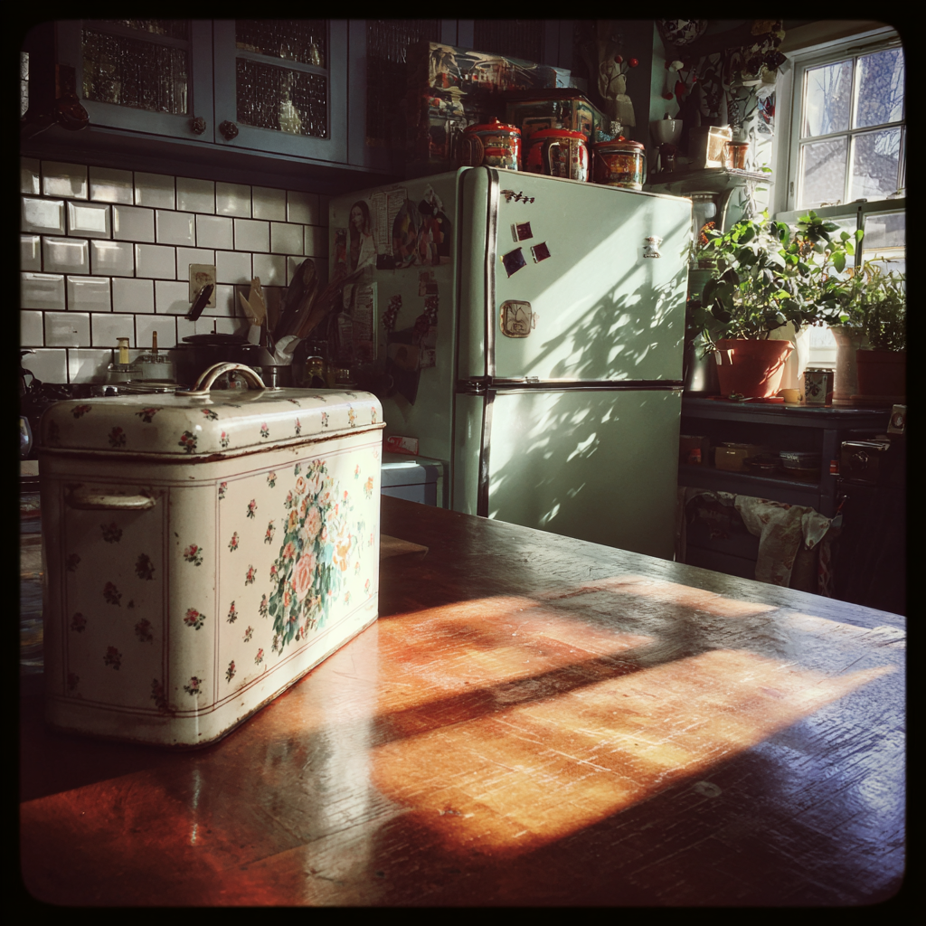 Une boîte à biscuits sur une table | Source : Midjourney