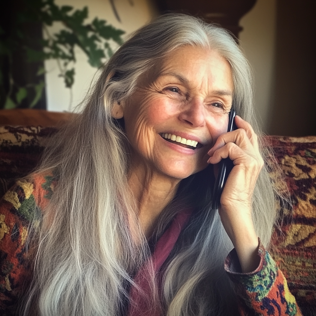Une femme âgée souriante | Source : Midjourney